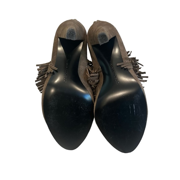 Banana Republic Darcy Fringe Ankle Suede Bootie, Sz 7 - Picture 13 of 16